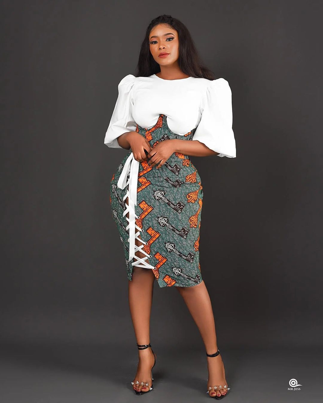 Ankara pencil skirts and tops