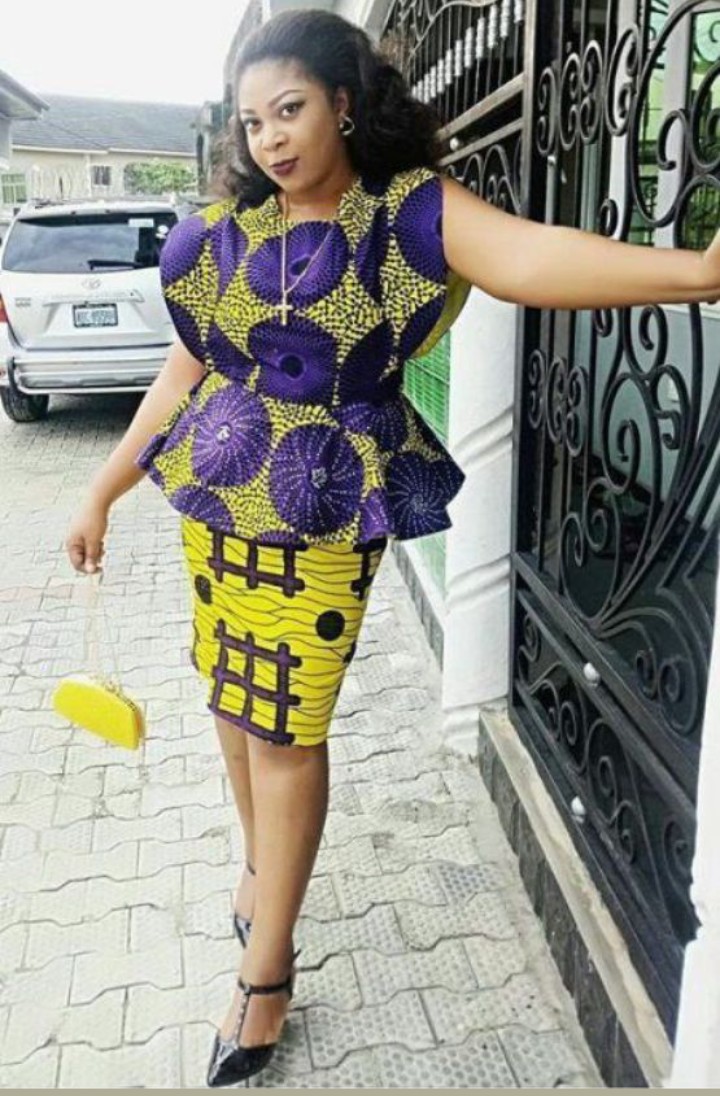 Ankara pencil skirts and tops