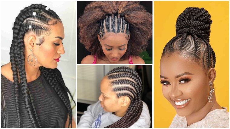 Feed-In Braids for Women