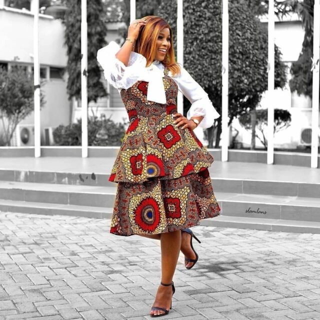 Formal Ankara Style With Layered Frock