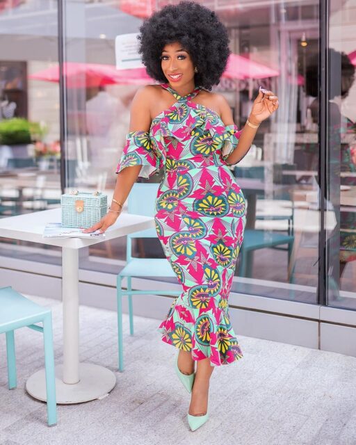 A Stylish Ankara Style With Attached Sleeve