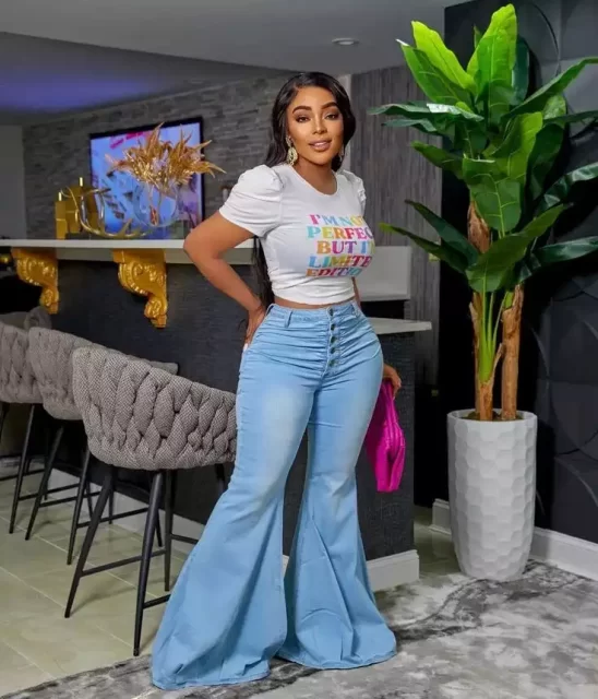 high waisted flare jeans