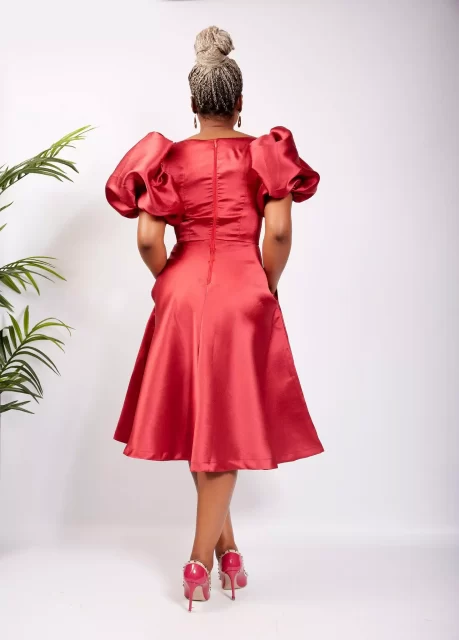 mikado wedding dress with sleeves