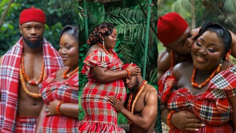 Double Joy for Stan Nze as They Await their First Child, Celebrate 2nd Anniversary (Video)