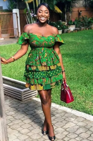 Tiered Ankara dress styles