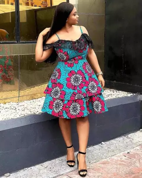 Tiered Ankara dress styles