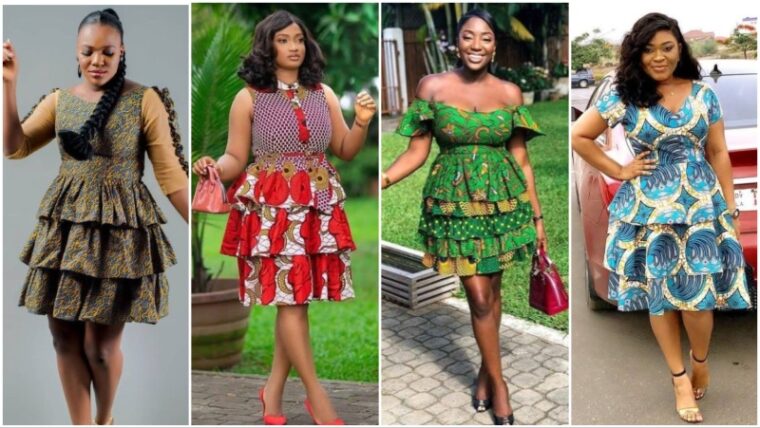 Tiered Ankara Dress Styles