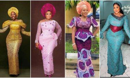 Elegant Nigerian Lace Dresses Ladies Can Wear For Asoebi