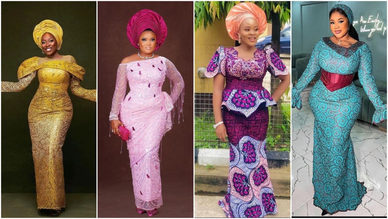 Elegant Nigerian Lace Dresses Ladies Can Wear For Asoebi