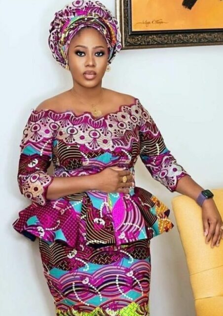 ankara skirt and blouse