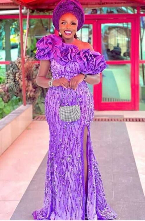 Beautiful Styles Classy Women Can Sew With Purple Lace Fabrics ...