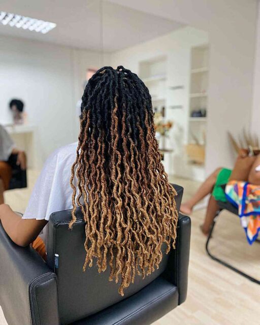 Light Brown Goddess Faux Locs