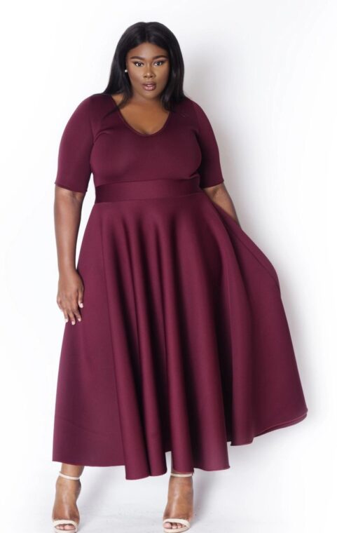 Scuba Fabric Dress Designs (4) (1)