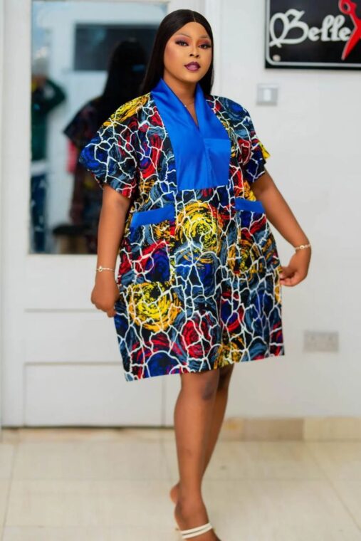 Short Ankara Styles For Curvy Ladies (12)