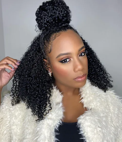 6 Hairstyle With Curly Clipin Extensions For Black Women