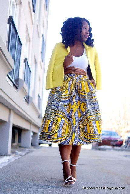 Ankara A Line Skirt (1)