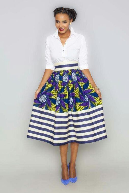 Ankara A Line Skirt (10)