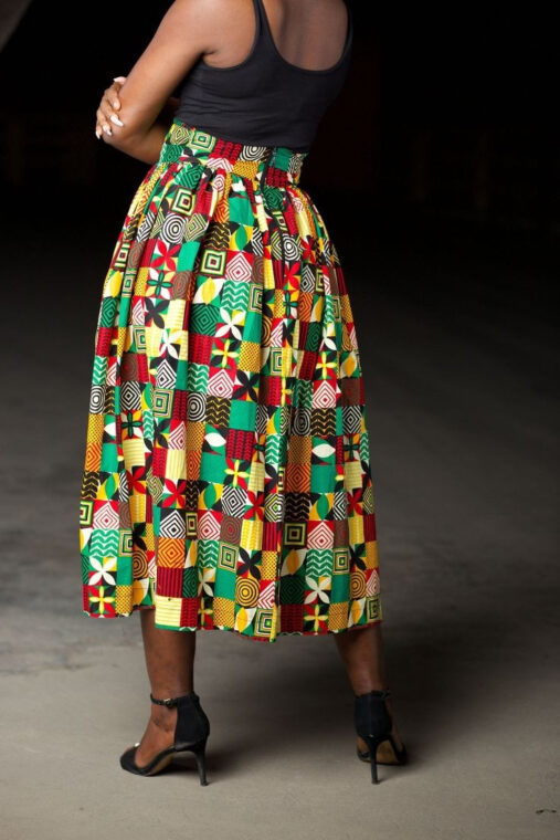 Ankara A Line Skirt (3)