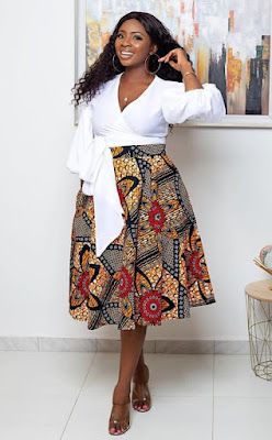 Ankara A Line Skirt (3)