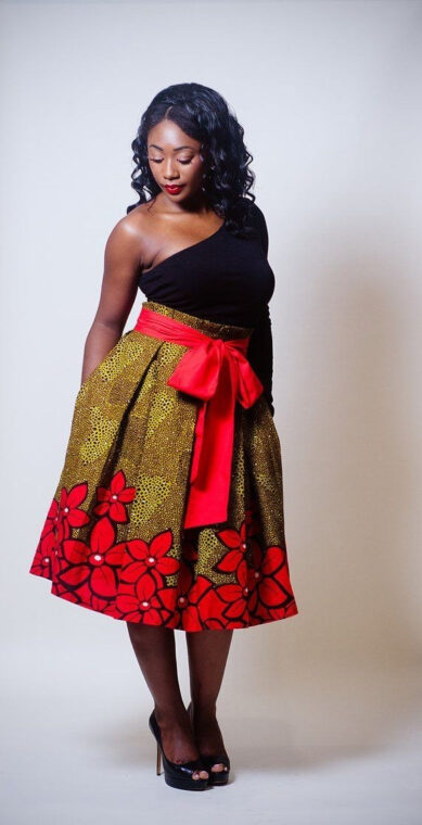 Ankara A Line Skirt (7)