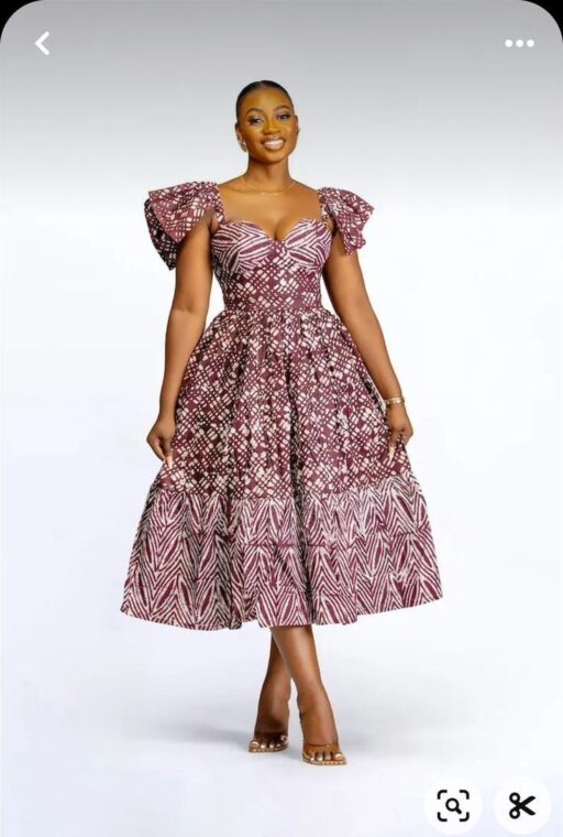 Ankara A Lineflare Dresses (17)