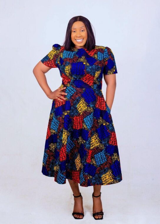 Ankara A Lineflare Dresses (20)