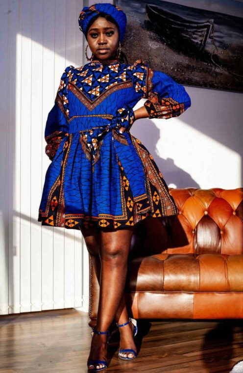 Ankara Skater Dress (13)