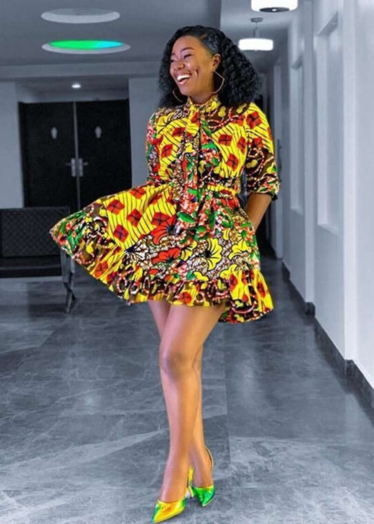 Ankara Skater Dress (14)