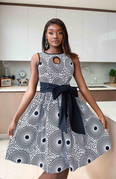 Ankara Skater Dress (20)