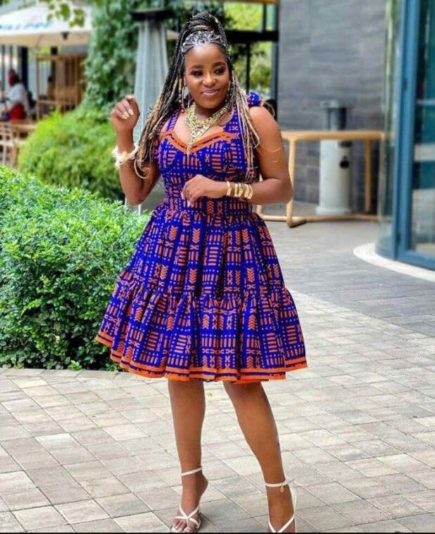 Ankara Skater Dress (4)