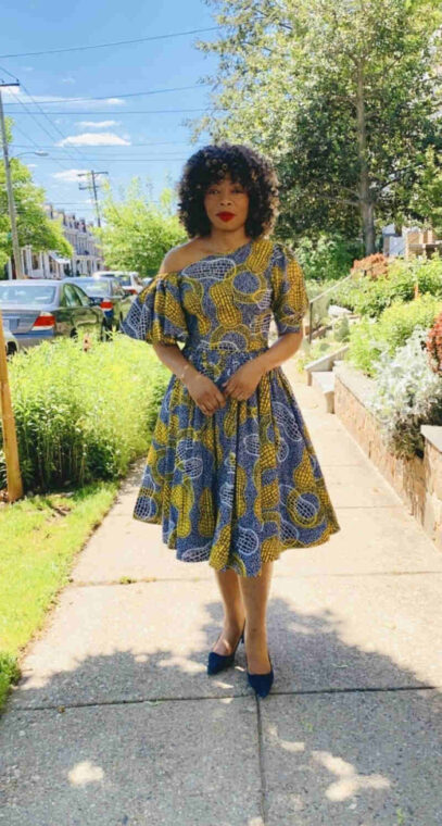 Ankara Skater Dress (7)