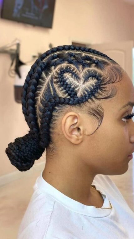 Lemonade Braids with Heart