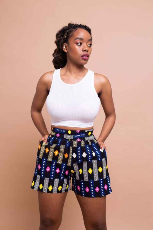 Tanya Ankara Shorts, Shorts, African Print Shorts, African Print