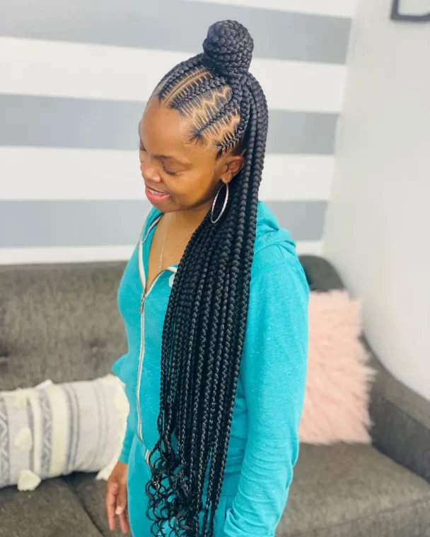 High Ponytail Tribal Twists