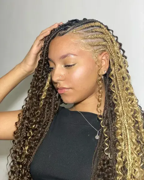 Boho Blonde Braids